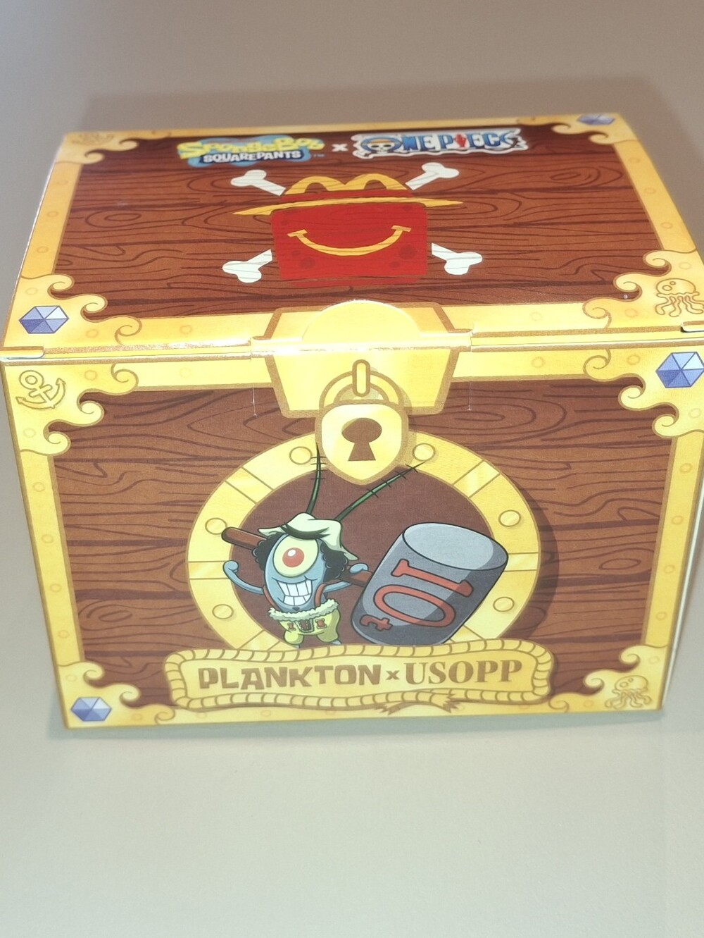 New In Box! McDonald's 2026 SpongeBob/One Piece Happy Meal Toy PLANKTON x USOPP